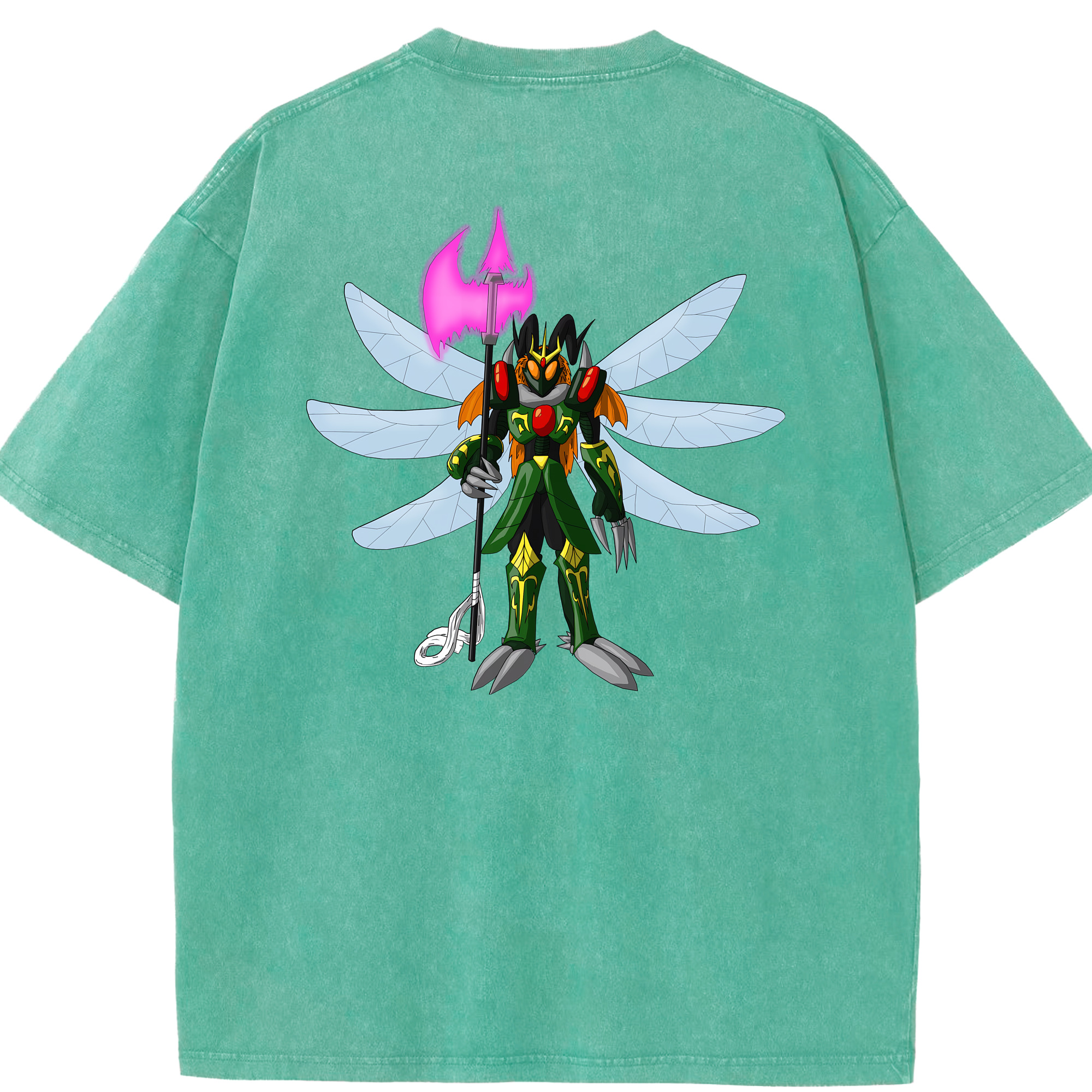 （画像用） Digimon デジタルモンスター/デジモン 綿100% ヴィンテージ風 半袖Tシャツ（背面プリント）